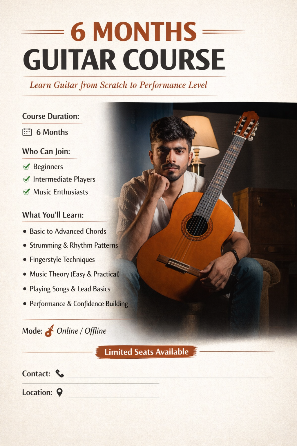 Rock and pop Guitar Course by Raunaq Sachdeva